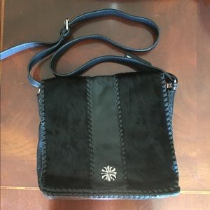 Black Messenger Type Cross Body Bag